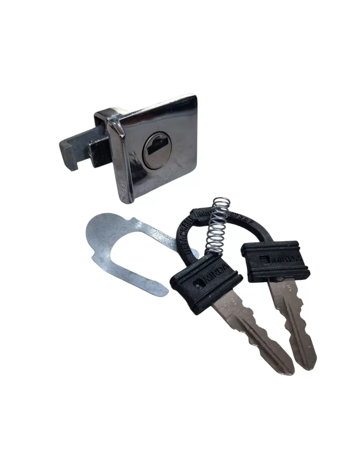 Fechadura do Porta Luva cromada Completa Vespa Px 200