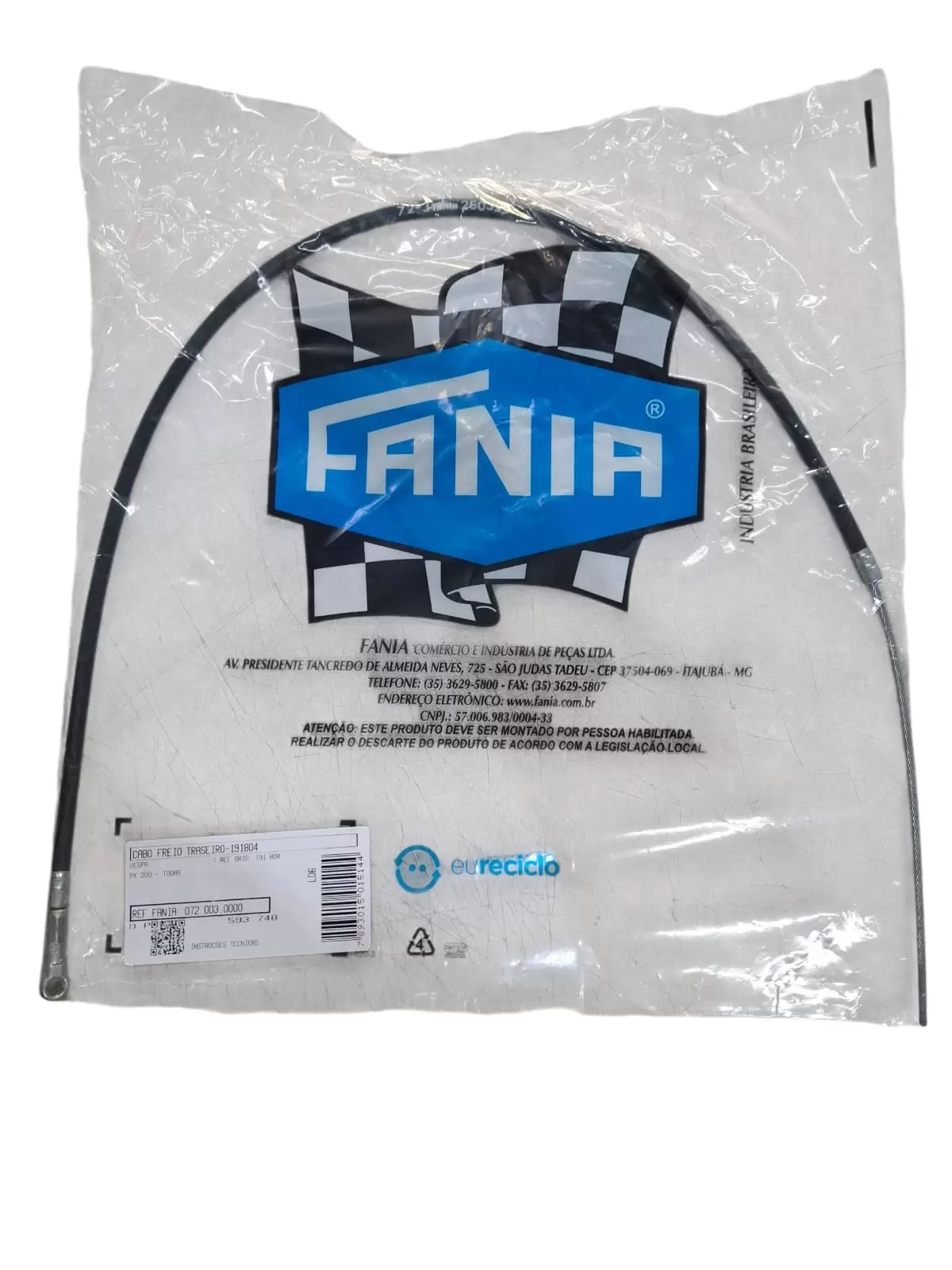 Cabo completo freio Traseiro vespa px 200