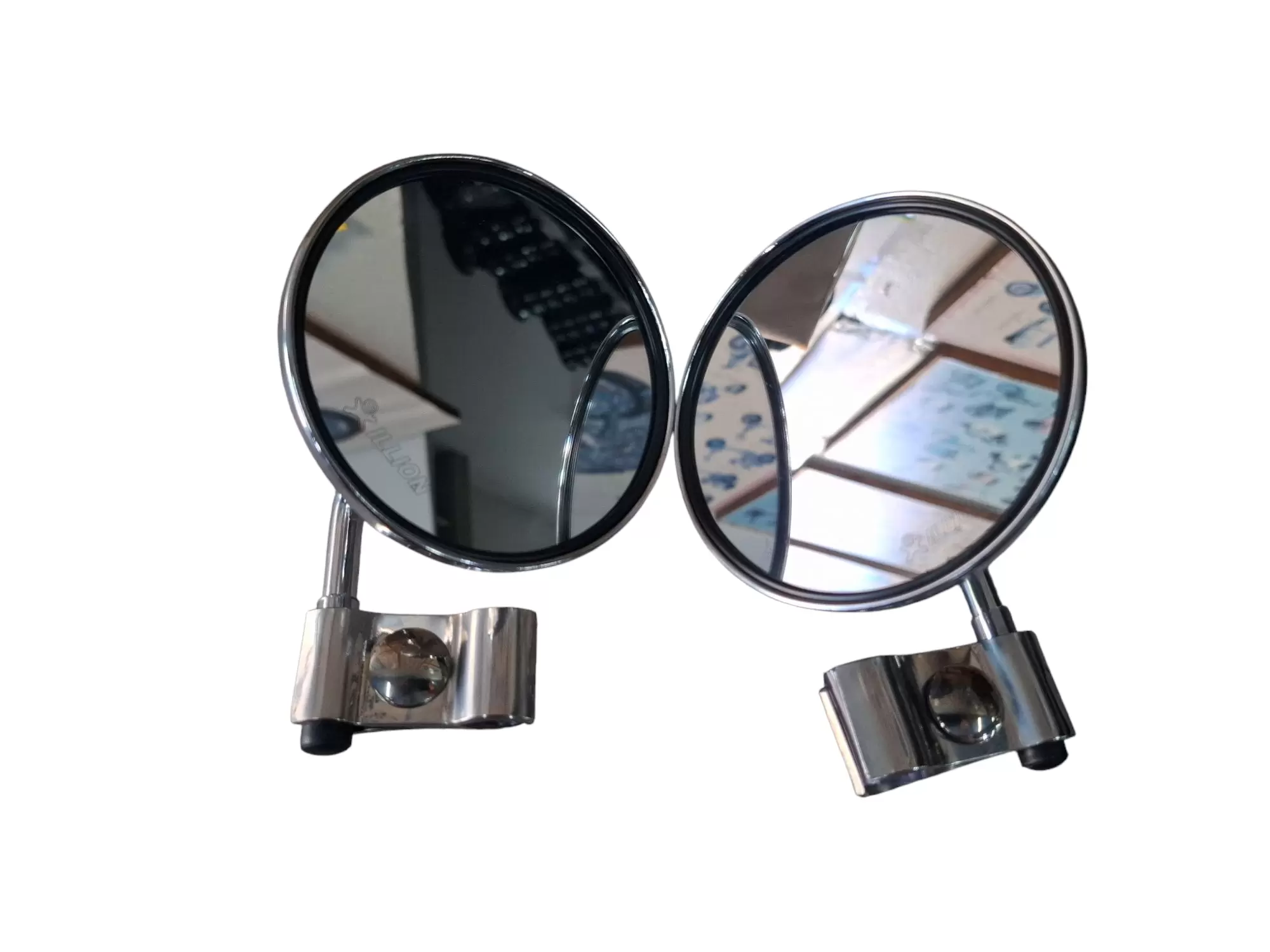 Retrovisor cromada de pedana (par)